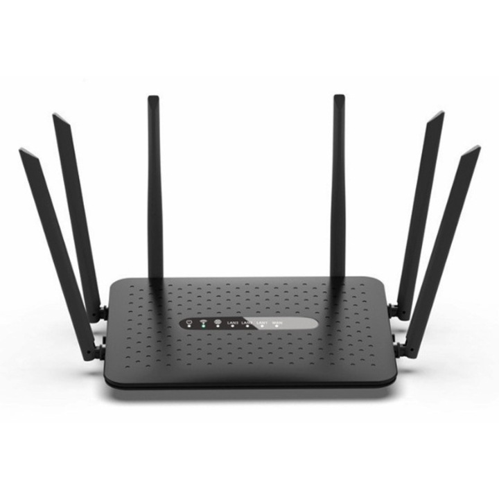 Vezeték nélküli router kétsávos 5G 1200M, 1000Mbps, fekete