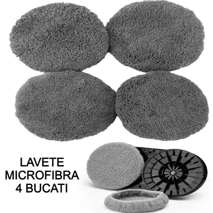 Супер фини микрофибърни кърпи Ø145 мм за робот за почистване на прозорци - съвместими, многократно използвани, перащи се, почистват без следи и драскотини, идеални за ефикасна поддръжка на прозорци, огледала и гладки повърхности