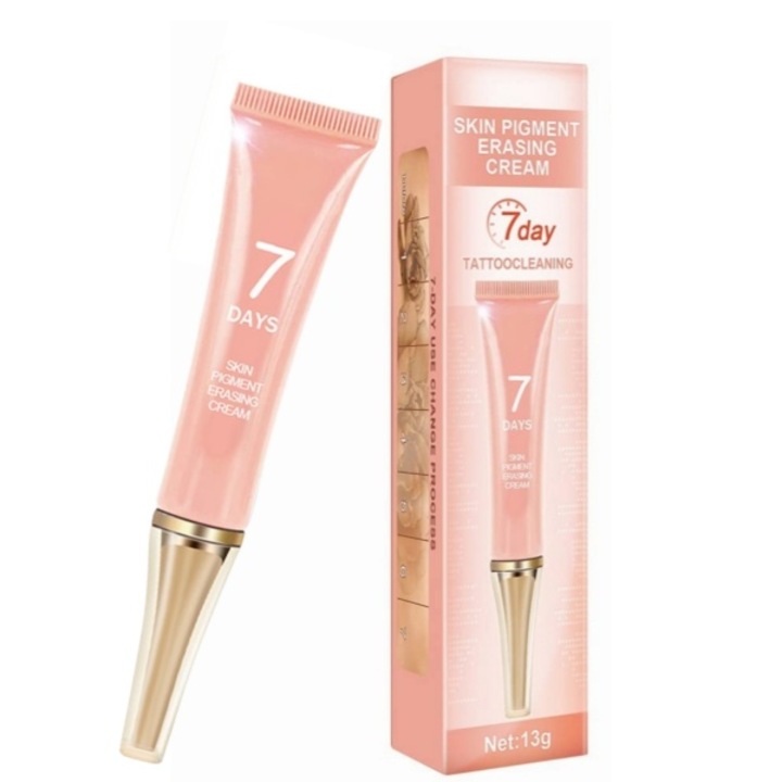 Crema de eliminare a tatuajelor, elimina pigmentarea pielii, cu rezultate rapide, crema de decolorare, absorbtie rapida, fara cicatrici