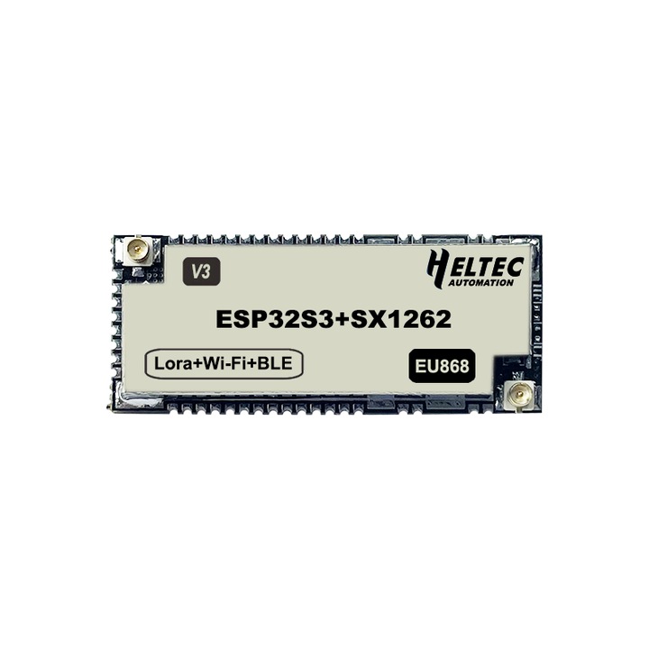 LoRa модул HTIT-Wsh, Heltec, ESP32-S3FN8 + SX1262, Wi-Fi, BLE, 38.4x16.1x2.8 мм