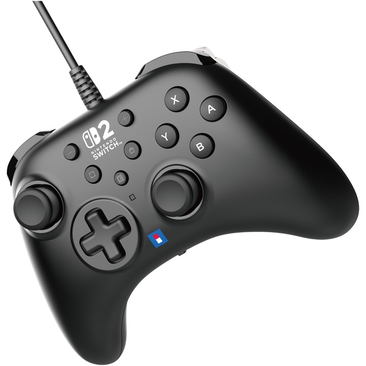 Controller cu fir Hori HORIPAD, Negru pentru Nintendo Switch 2