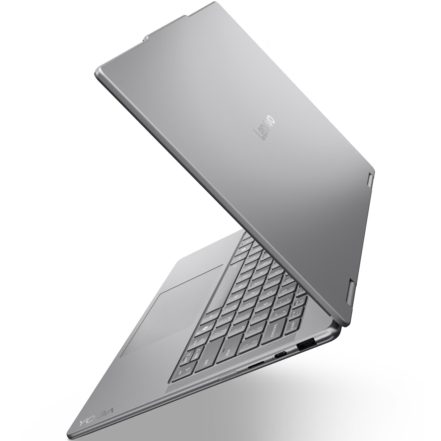 Laptop 2 in 1 Lenovo Yoga 7 14ILL10, Procesor Intel® Core™ Ultra 7 256V pana la 4.80 GHz, 14 inch, WUXGA, OLED, Touch, 16GB RAM, 1TB SSD, Intel Arc Graphics 140V, Windows 11 Pro, Gri