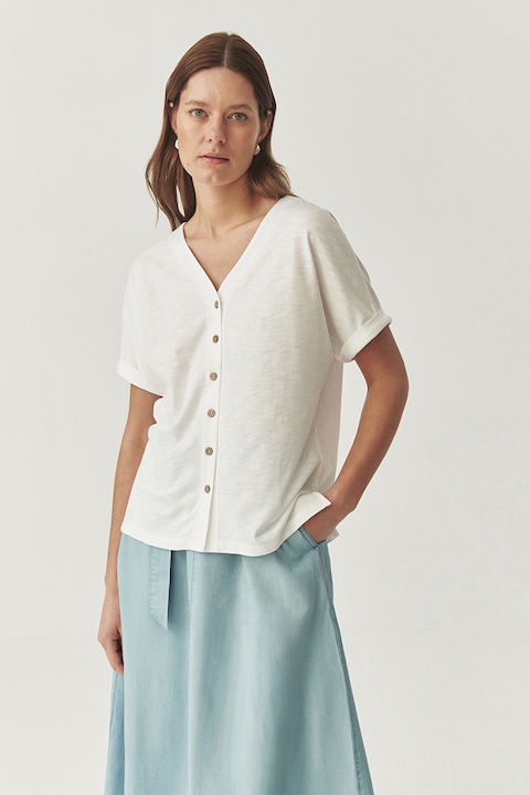 Tatuum, Bluza lejera cu maneci scurte, Alb murdar