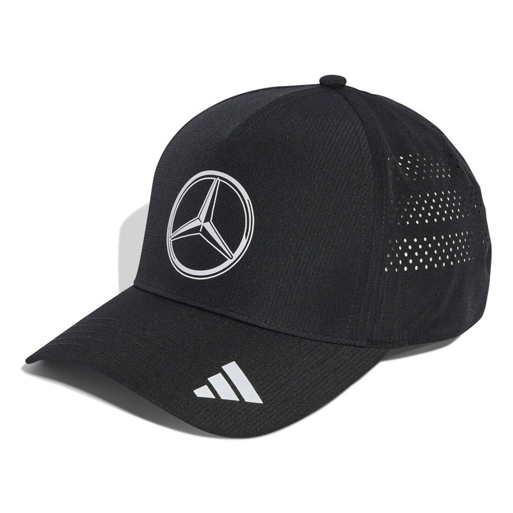 Sapca pentru copii Mercedes AMG F1 adidas Mechanics 2025, Marime universala, Negru