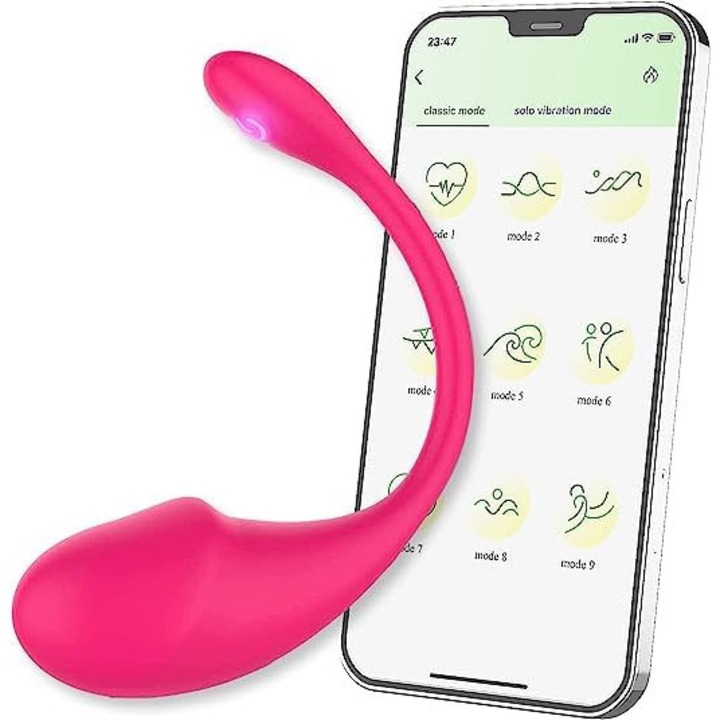 Okosvibrátor, nőknek, 9 rezgési mód, fűtési funkció, folyékony szilikon, vízálló