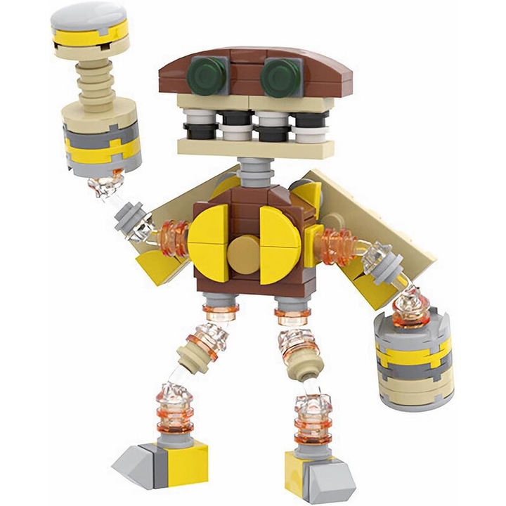 Set de constructie My Sing Monsters, Set de decoratiuni de colectie cu animale de joc Wubbox, pentru baieti si fete cu varsta de 6 ani si peste. Perfect pentru zile de nastere, 106 piese