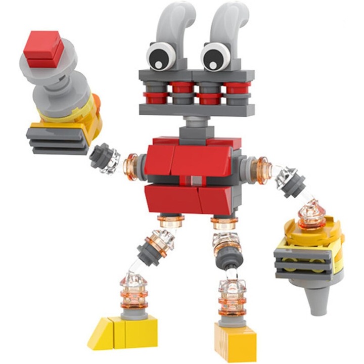 Set de constructie My Sing Monsters, Set de decoratiuni de colectie cu animale de joc Wubbox, pentru baieti si fete cu varsta de 6 ani si peste. Perfect pentru zile de nastere, 95 piese