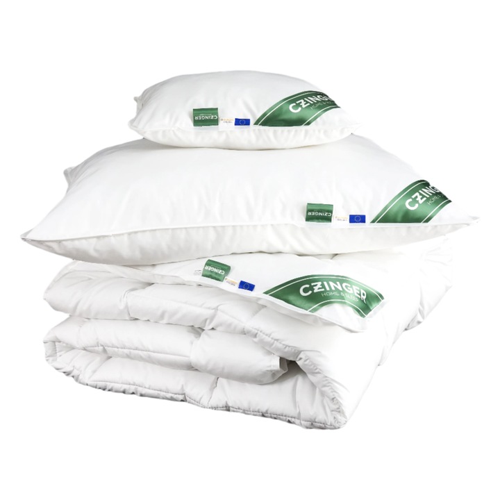 Allergia "STOP" - Antiallergén ágynemű 3 db-os garnitúra paplan, nagy és kispárna - szegőszalaggal - NYÁRI - 10 db a csomagban - 140x200, 68x88, 38x48 cm