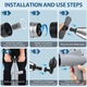 Pompa cu Aer Comprimat, pentru Desfundat Tevi Infundate de Chiuveta, Scurgere Infundata, Canalizare, WC, Instalatii Sanitare, 8 Accesorii, Pompa, ABS/Otel Inoxidabil, Cu Manometru