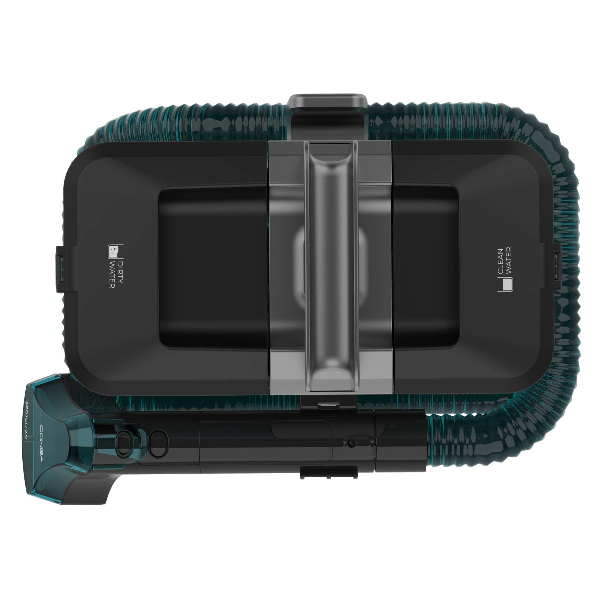 Aspirator cu spalare Cecotec Conga 2000 Carpet&Spot Clean Compact injectie-Extractie A01_EU01_100073, 330 W, rezervor de apa curata de 800 ml, rezervor de apa murdara de 500 ml, negru/gri