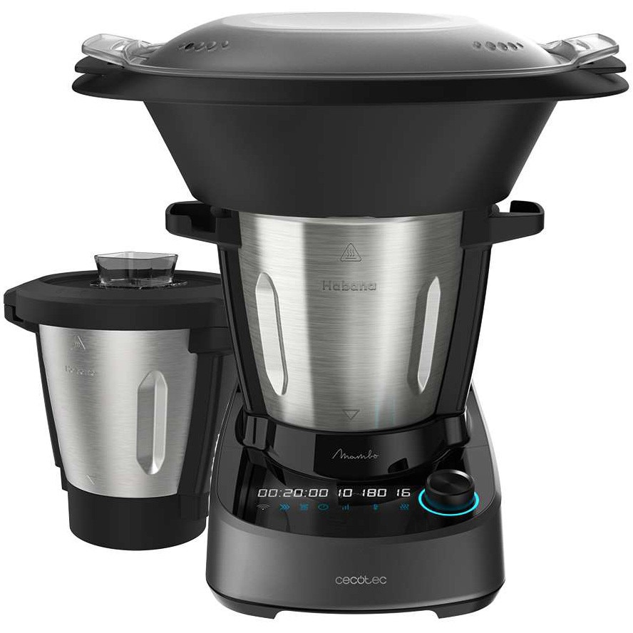 Robot de bucatarie CECOTEC Mambo 11090 Habana cu Wi-Fi 4342_crs, 37 functii, sistem de autocuratare, accesorii OneClick, cantar integrat, vas din inox si vas antiaderent Habana, ne