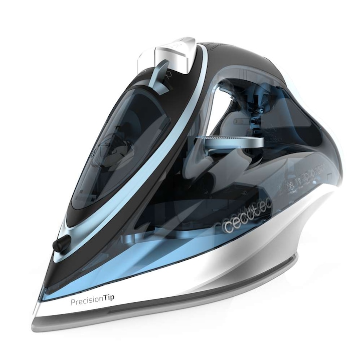 Fier de calcat Cecotec Iron Hero 1870, 2600 W, abur continuu 55g/min, jet abur 200 g/min, sistem anticalcar