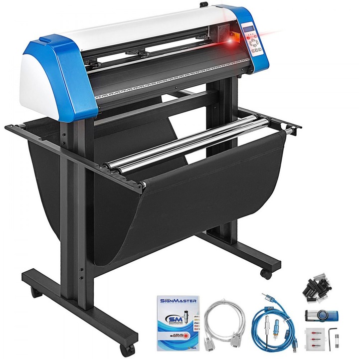 Plotter de taiat vinil, model semi-automat, 86.36 cm, pozitionare manuala, detectare contur