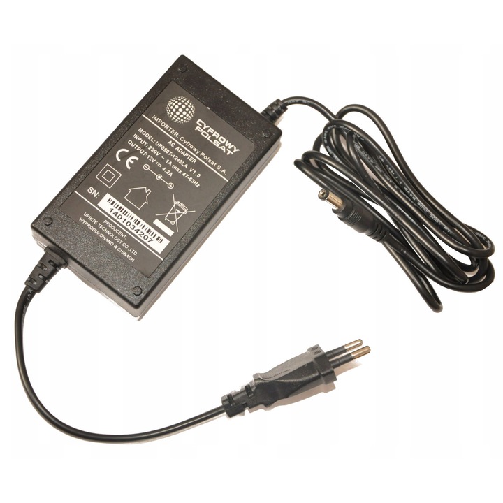 Alimentator CARDSPLITTER 12V 4.2A 5.5x2.5mm pentru decodor Polsat Box