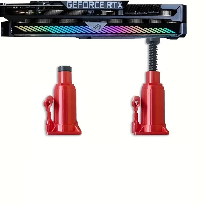 Suport placa video-GPU Suport, Extensie Telescopica de 5.5cm-8 cm, Cadru Durabil si Flexibil, Design Ergonomice