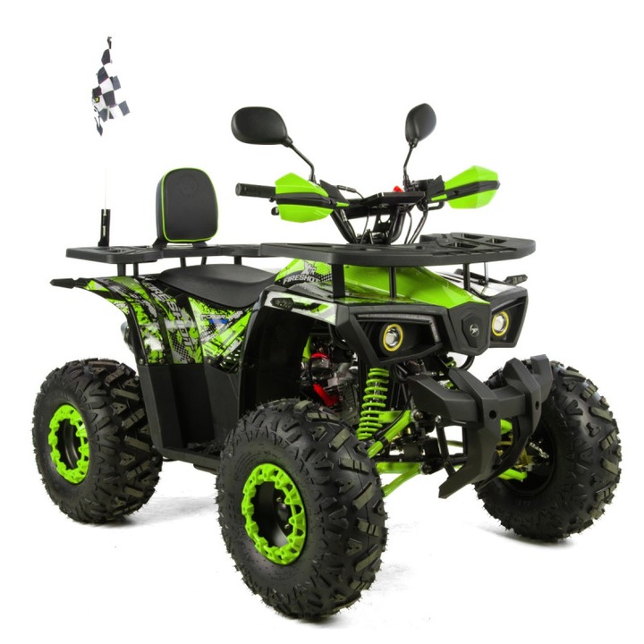ATV XTR Pro FireShot 002, roti 8 inch, 125cc, 1+1 viteze, culoare negru/lime
