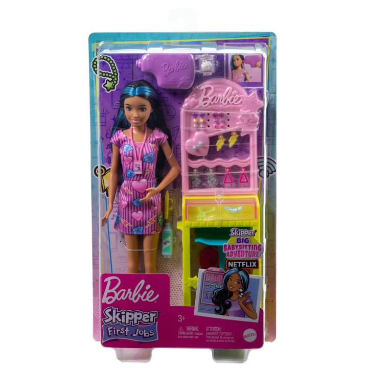 Кукла Barbie Skipper First Jobs - Studio Piercing