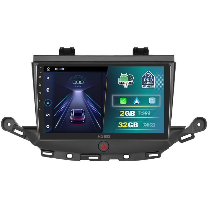 Opel Astra K 2015-2019 navigáció, MaxTech® PRO SZÉRIA, 2 GB RAM 32 GB ROM, Carplay és Android Auto, 9" HD érintőképernyő, GPS, Wifi, Bluetooth, Rádió, USB, EQ, DSP, Waze, Youtube, Google Play