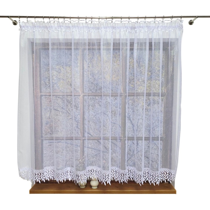 Perdea Ania 400x160, Alb