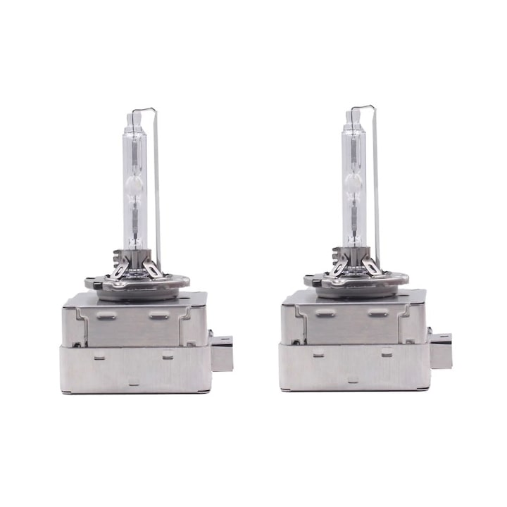 Set 2 Becuri D1S Complet Metal 6000K Super Vision