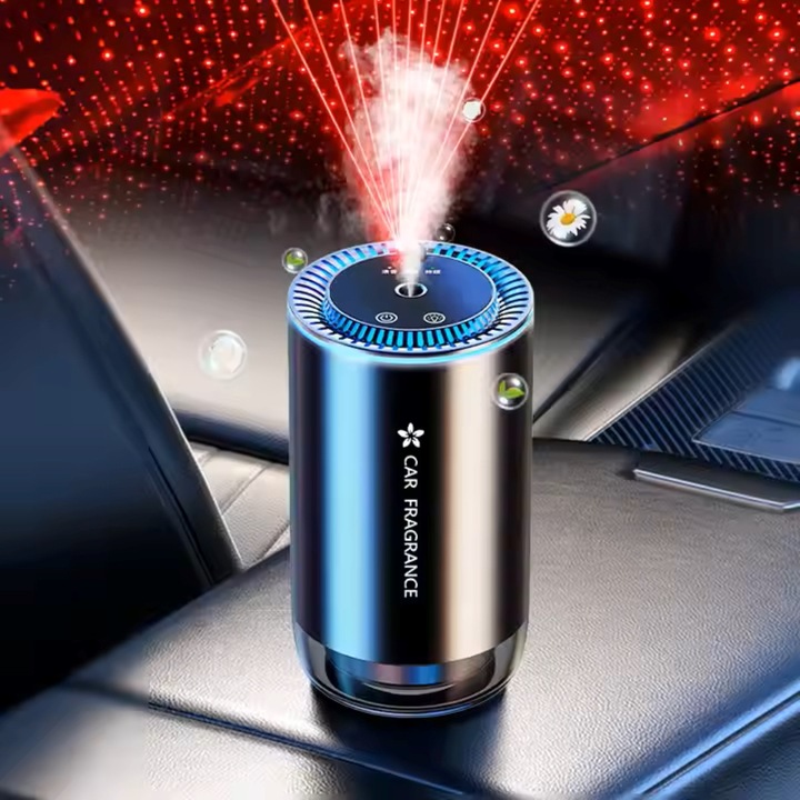 Csillagos égbolt mennyezeti hangulatvilágítás, otthonra és autóba, alumínium ötvözet test, automata autó aromaterápiás spray, illatosító
