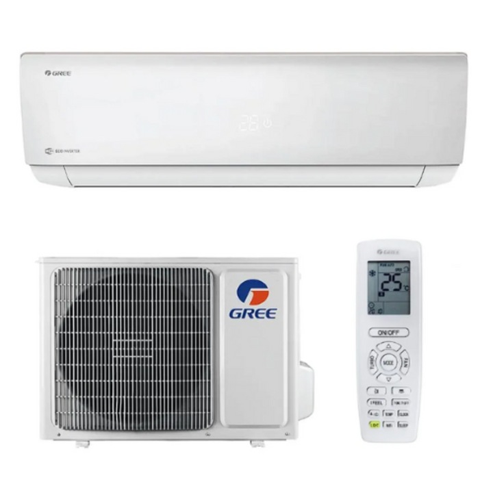 Aparat aer conditionat Gree Bora A4 Silver, GWH12AABXB-K6DNA4A, 12000 BTU, Clasa A++, Wi-Fi, Kit Instalare Inclus, Alb