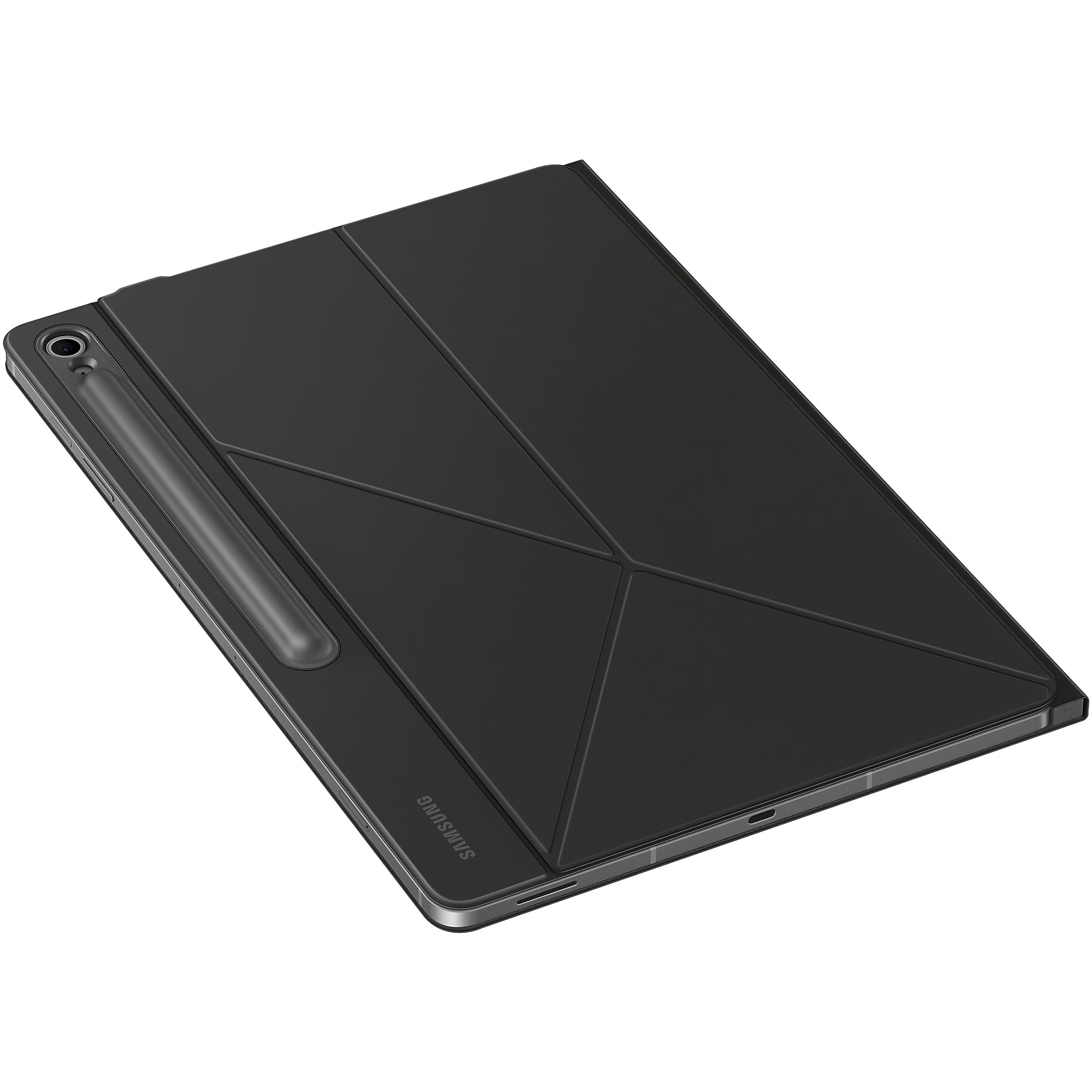 Husa de protectie Samsung Smart Book Cover pentru Galaxy Tab S10 FE Plus, Black