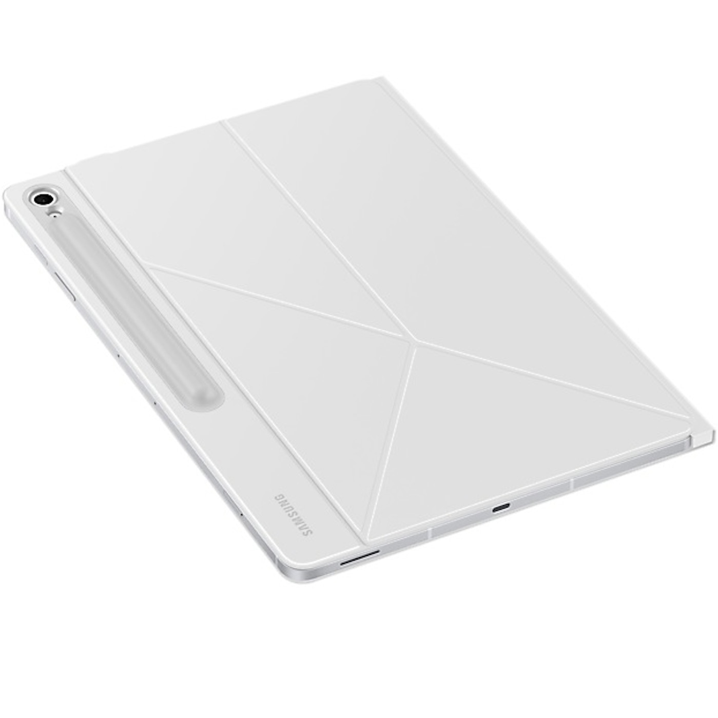 Husa de protectie Samsung Smart Book Cover pentru Galaxy Tab S10 FE Plus, White