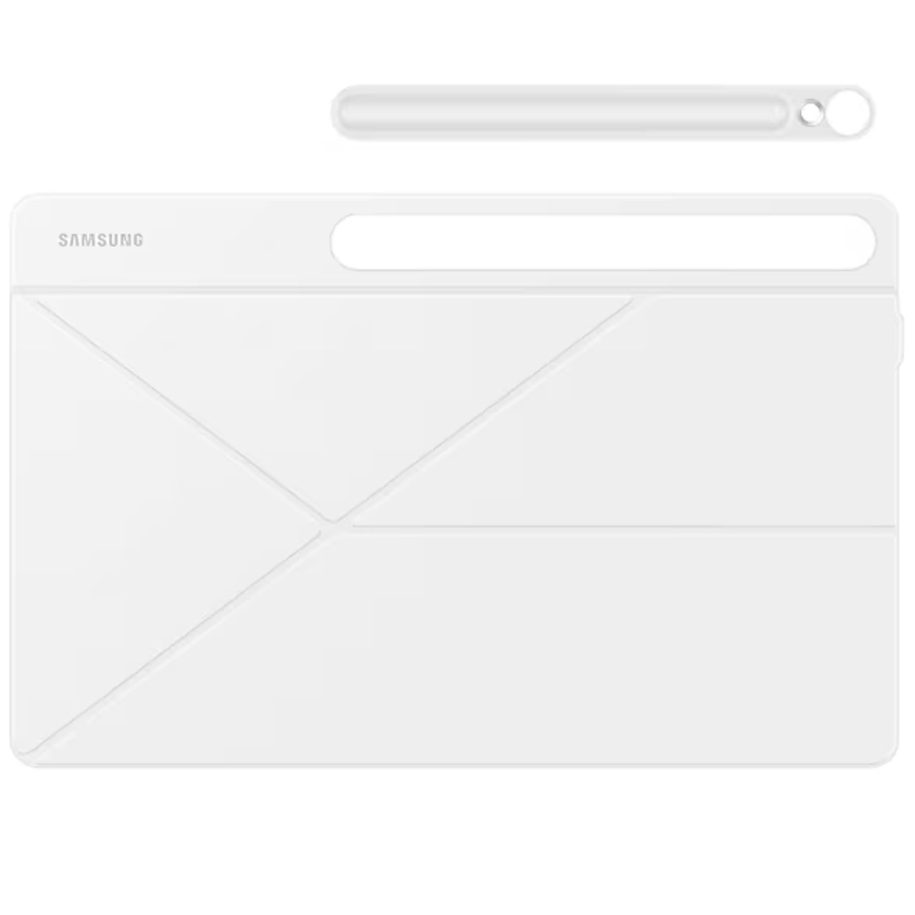 Husa de protectie Samsung Smart Book Cover pentru Galaxy Tab S10 FE Plus, White