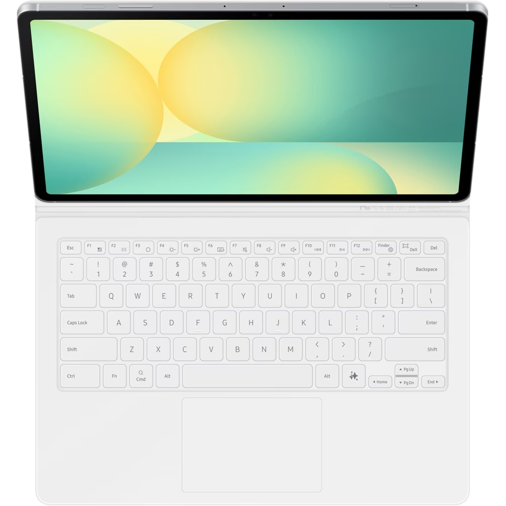 Husa de protectie Samsung Book Cover Keyboard – AI Key pentru Galaxy Tab S10 FE Plus, White