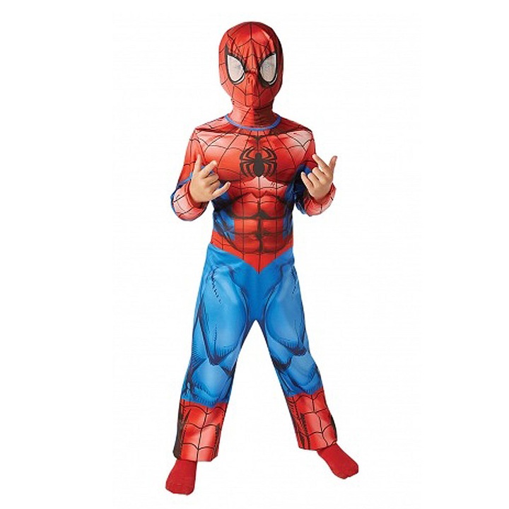 Costum SpiderMan Ultimate, marime L, 7-8 ani, Rubies