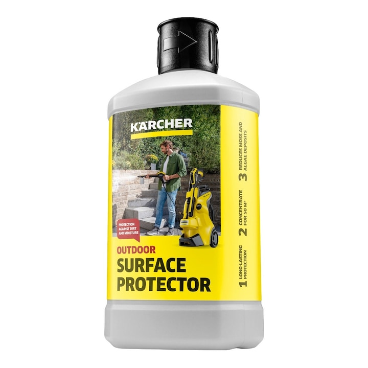 Karcher vízszigetelő oldat, tartós védelmet nyújt, csökkenti a moha- és algalerakódásokat, 1 l