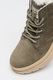 Palladium, Ghete din piele cu toc masiv, Kaki, 39