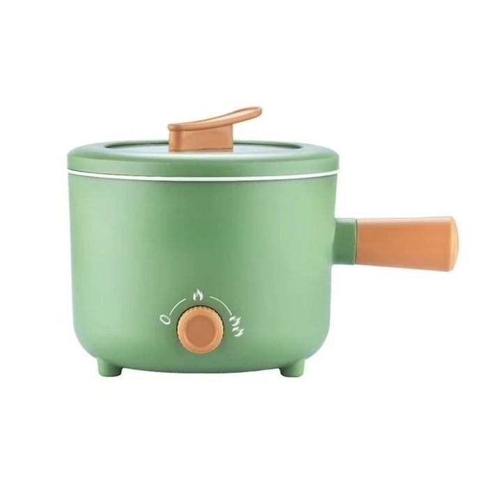 Multicooker electric portabil 1.8L, functie de mentinere la cald, protectie impotriva supraincalzirii, 500W, verde