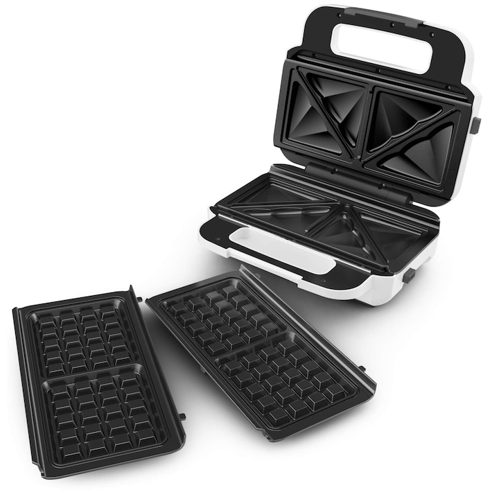 Tefal Snack XL уред за сандвичи и гофрети, 2 комплекта незалепващи плочи, екстра дълбока форма, 27x23x9.8 см
