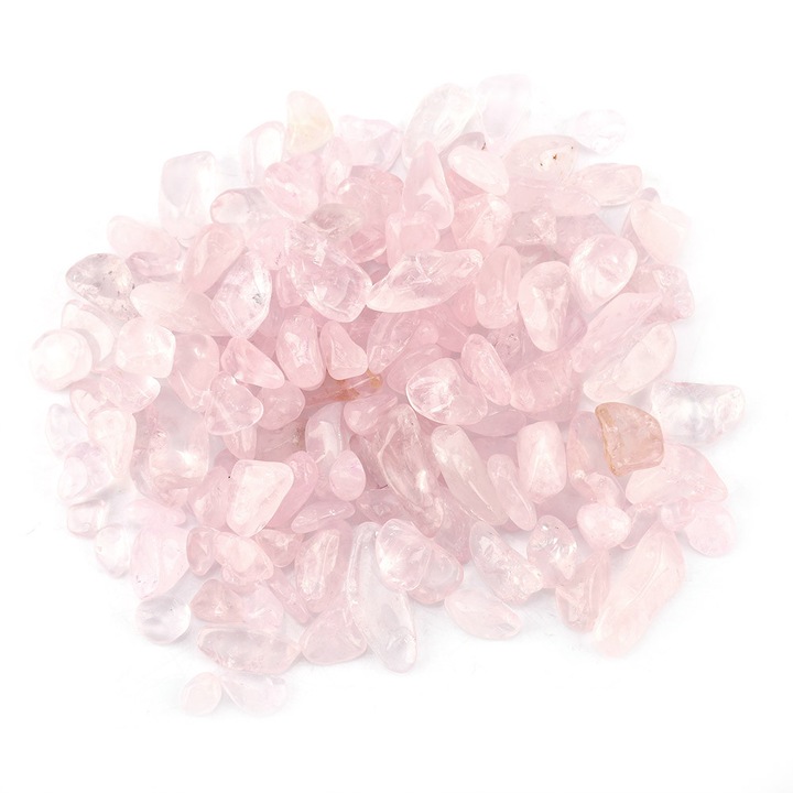 Pietre naturale cristal cuart roz, bucati neregulate, 1lb