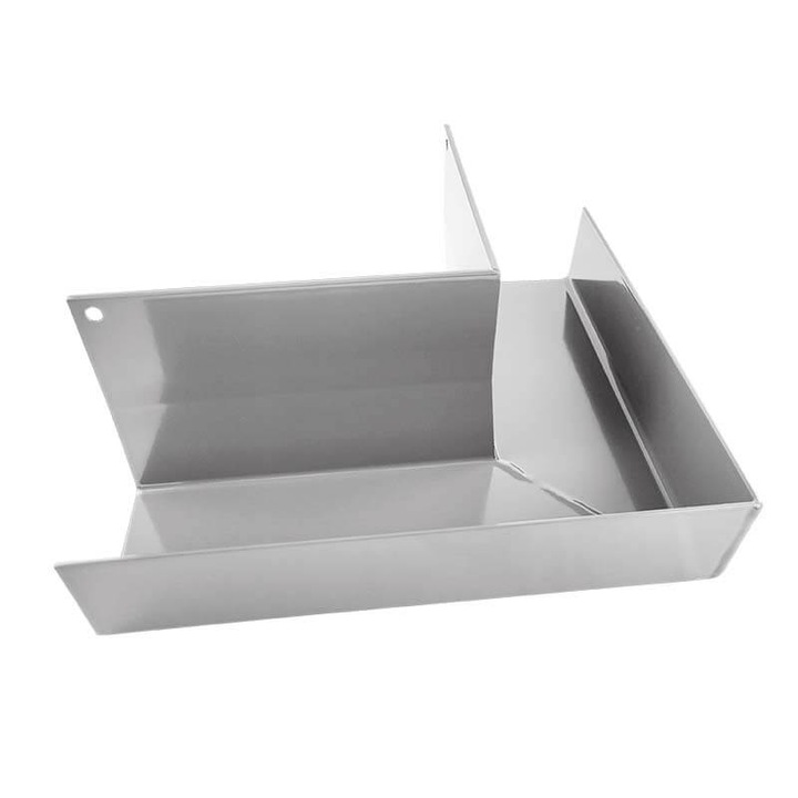 Jgheab din aluminiu RK65, Colt exterior 90°, Dreptunghiulare, Gri, Renoplast, Drenaj acoperis