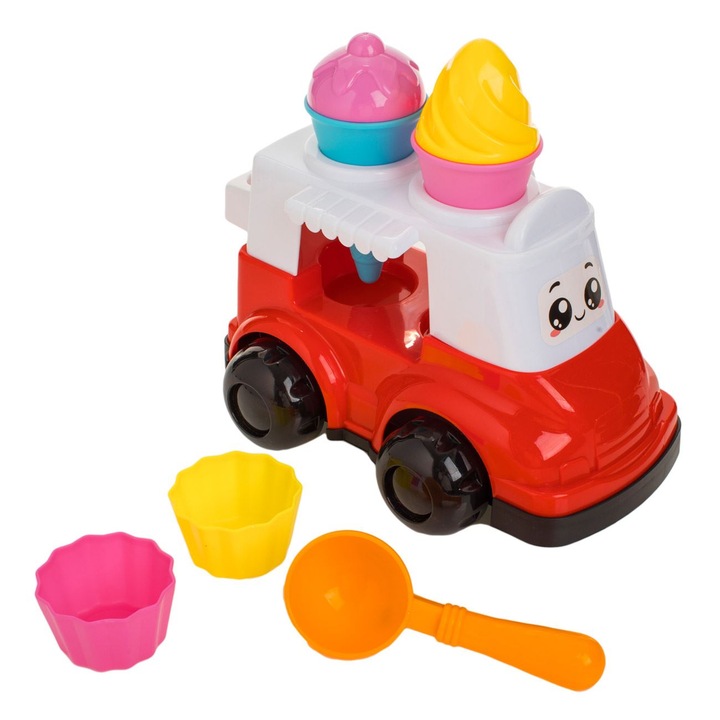 Set Plaja Camion Inghetata 24x16x16cm & 7 Accesorii