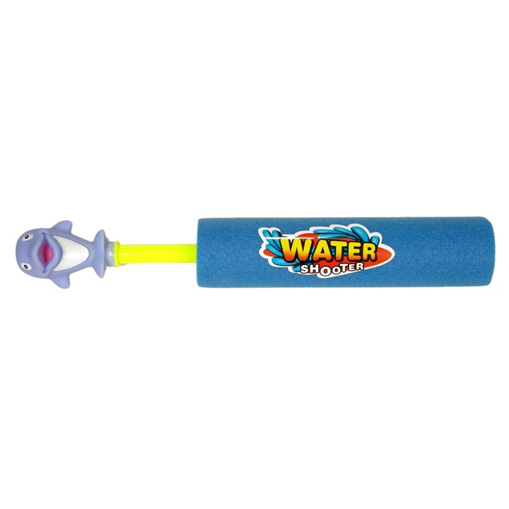 Pistol de Apa Foam Delfin Bleu Mov 26cm