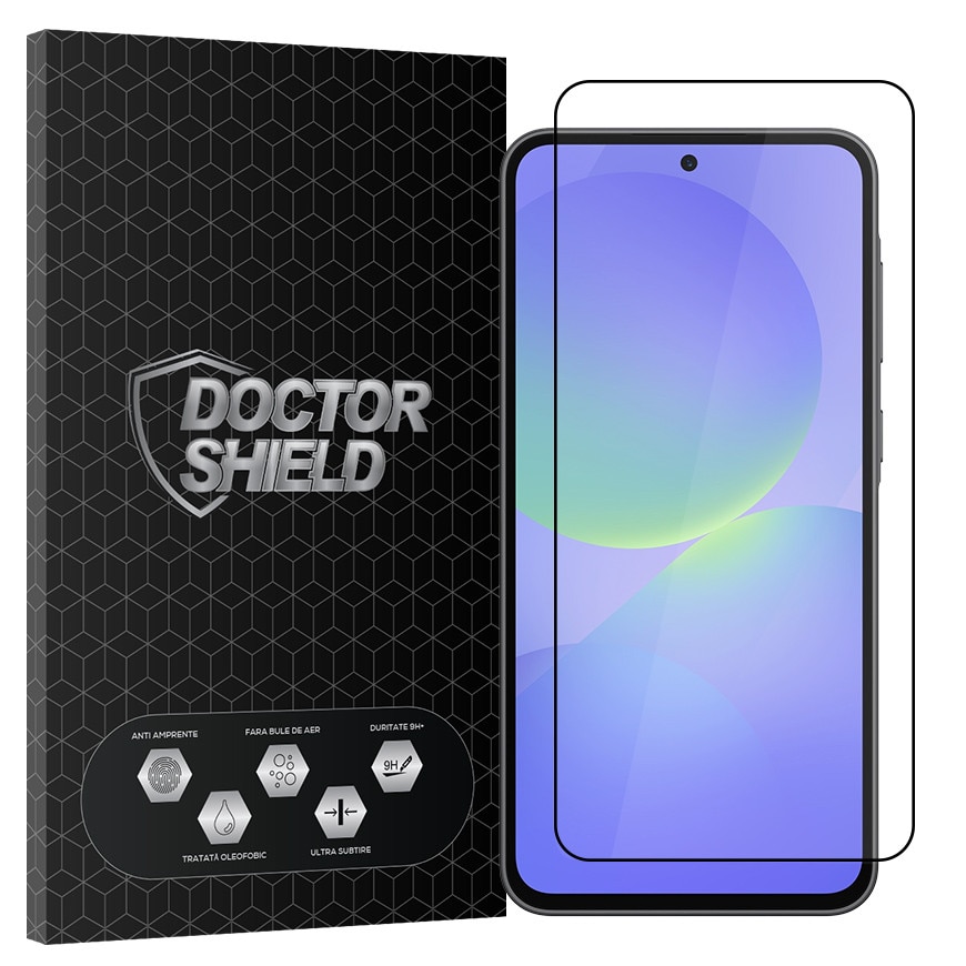 Folie Sticla Dr.Shield, Compatibil Samsung Galaxy A37, Full Glue, Protectie Profesionala 2.5D
