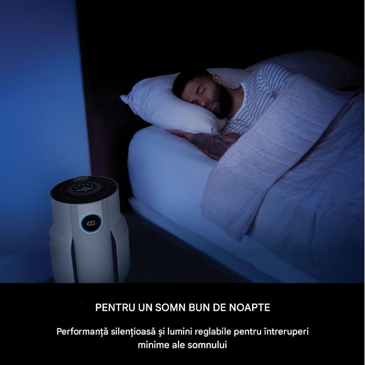 Purificatore D'Aria Shark NeverChange - Filtro HEPA Da 5 Anni, Copre 60 M², Modalità Automatica, Display LED - Bianco - Foto 6