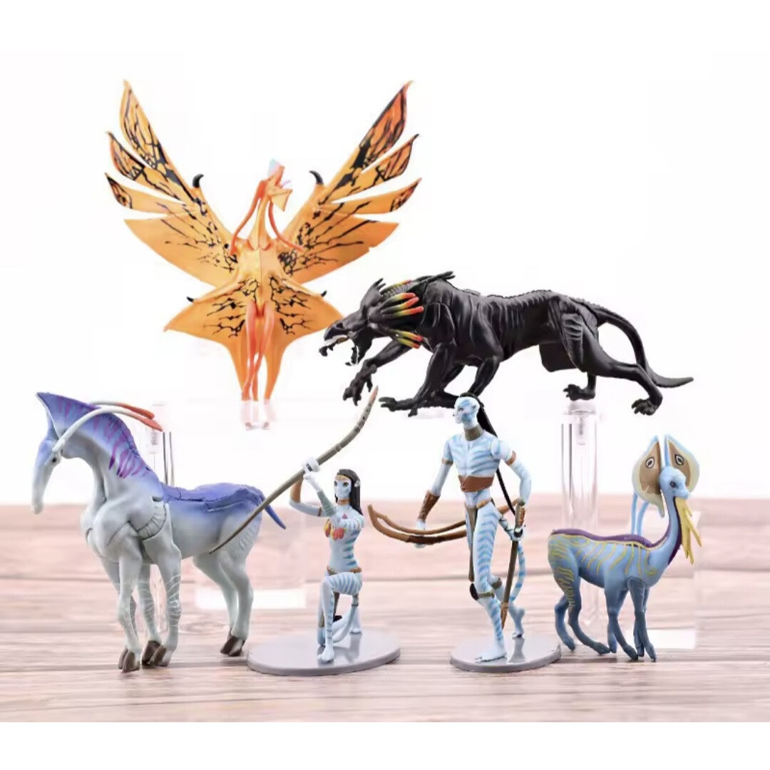 Set 6 Figurine Avatar, Jake Sully, Neytiri, Mbong®, 9-15 cm - eMAG.ro