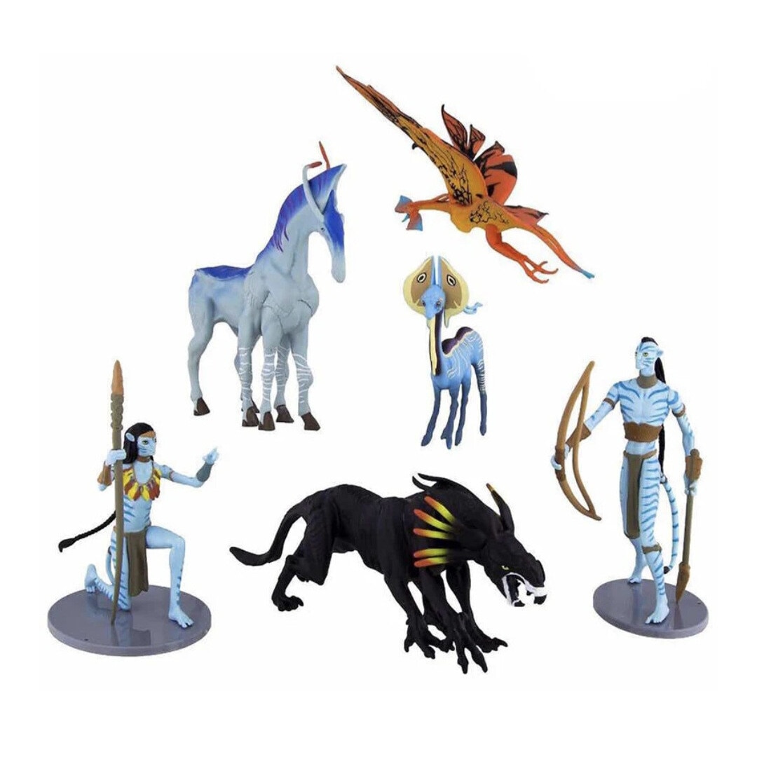 Set 6 Figurine Avatar, Jake Sully, Neytiri, Mbong®, 9-15 cm - eMAG.ro