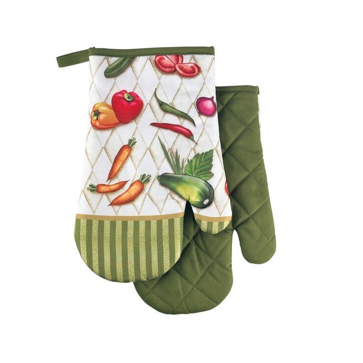 Konyhai kesztyű, Vege, mágnessel, poliészter