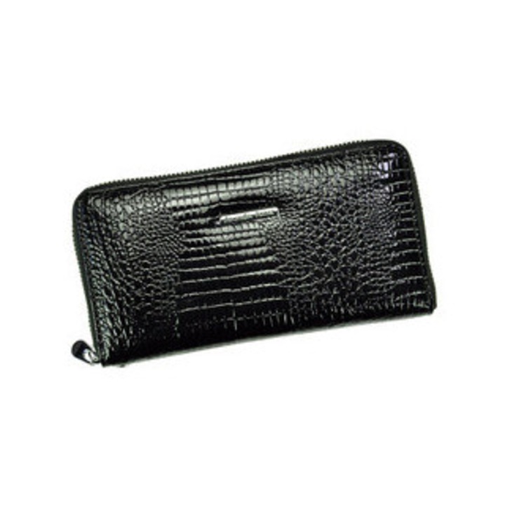 Portofel dama Jennifer Jones, piele naturala, 15 compartimente pentru carduri, multicolor