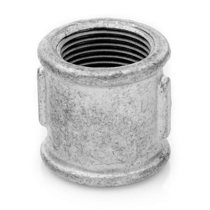 POLBERIS hüvely, 3/4", horganyzott öntöttvas, belső menettel, ipari telepítésekhez