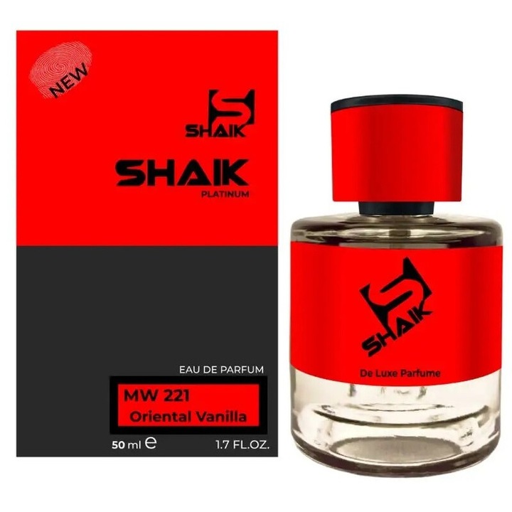 Apa de Parfum Shaik DeLuxe Black Phantom U221, Unisex, 50 ml