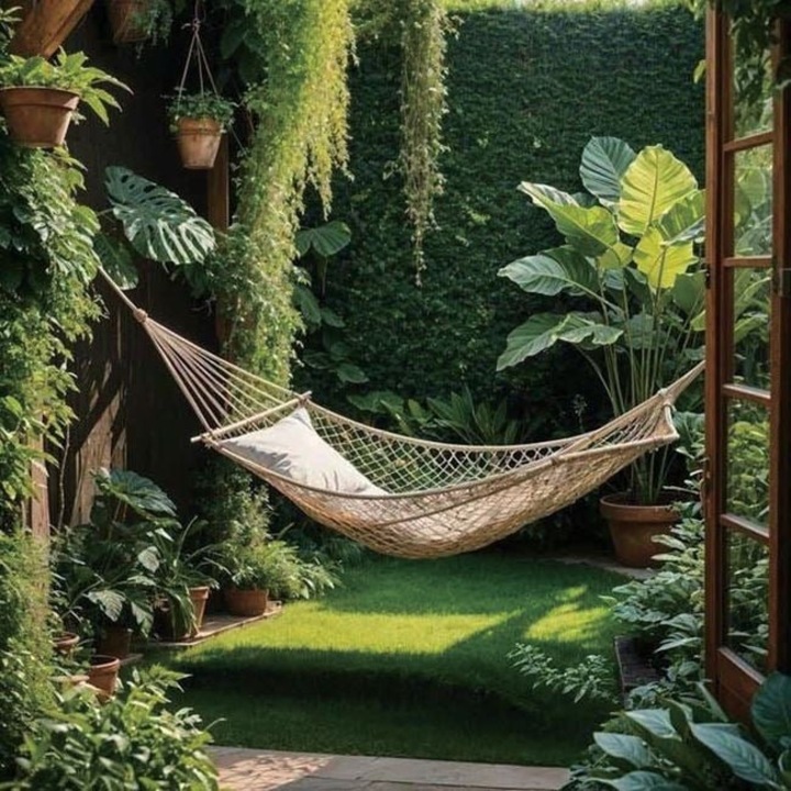 Függőágy, ANTBRO, Bézs, Makramé, 200x100cm, beltéri és kültéri, boho-sikkes design