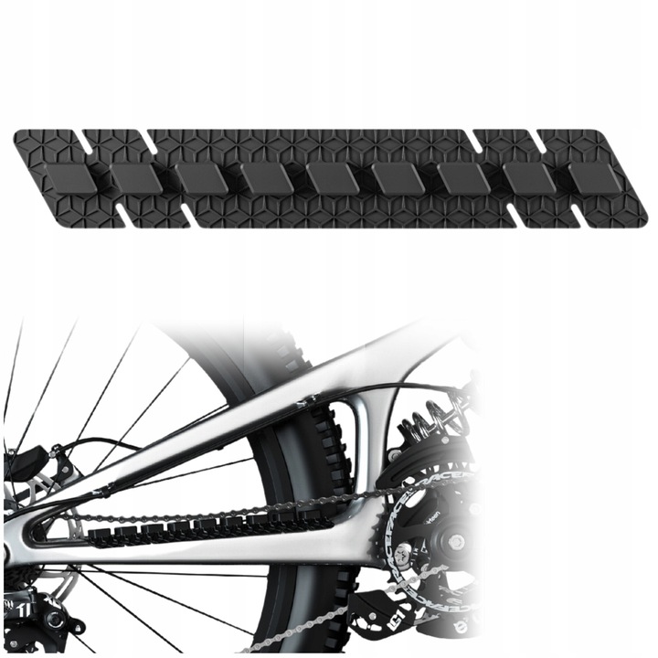 Protectie Cadru Bicicleta, Gearox, Wz3, 26x4 Cm, Silicon, Latime 4 Cm, Lungime 26 Cm, Elastic, Negru