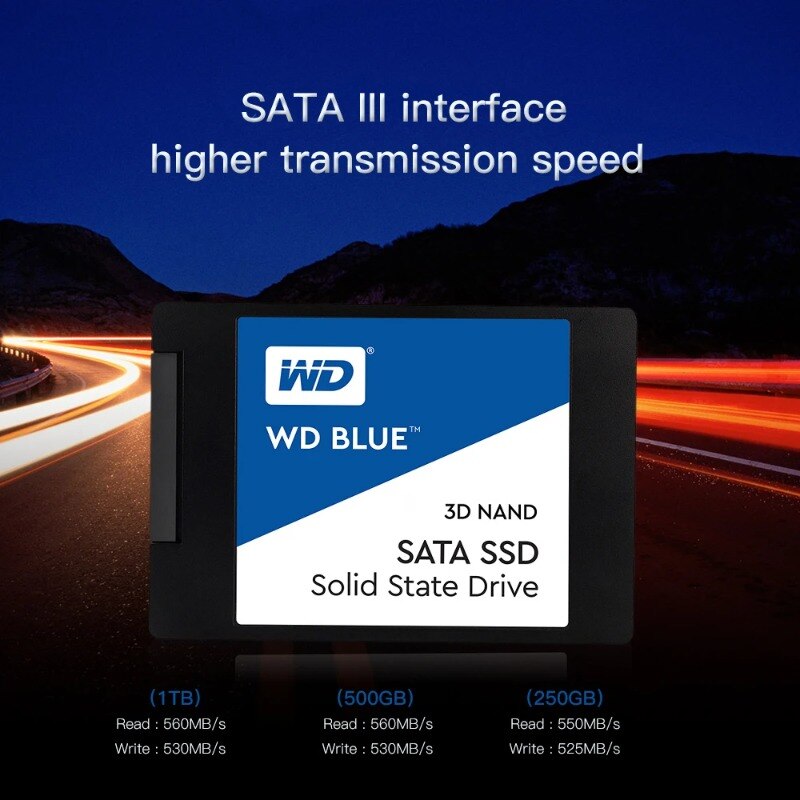 SSD 2.5 inch Western digital Blue 1TB, SATA III, 560 MB/s